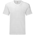 White - Front - Fruit of the Loom Mens Iconic 165 Classic T-Shirt