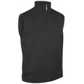 Charcoal - Front - Glenmuir Mens Zip Neck Vest
