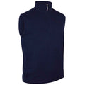 Navy - Front - Glenmuir Mens Zip Neck Vest