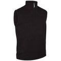 Black - Front - Glenmuir Mens Zip Neck Vest