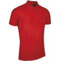 Garnet - Front - Glenmuir Mens Piqué Classic Polo Shirt