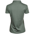 Leaf Green - Back - Tee Jays Womens-Ladies Pima Cotton Polo Shirt