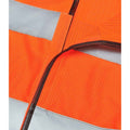 Fluorescent Orange - Back - Warrior Unisex Adult Mesh Hi-Vis Vest