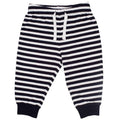 Navy-White - Front - Larkwood Baby Stripe Lounge Pants