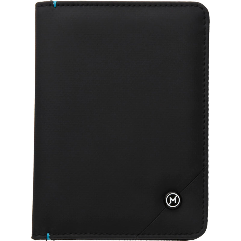 Solid Black - Back - Marksman Odyssey RFID Passport Cover