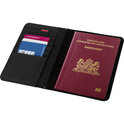 Solid Black - Side - Marksman Odyssey RFID Passport Cover