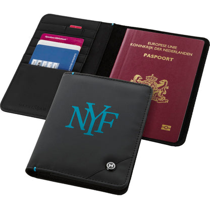 Solid Black - Close up - Marksman Odyssey RFID Passport Cover