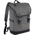 Grey-Solid Black - Front - Field & Co. Hudson 15.6in Laptop Backpack