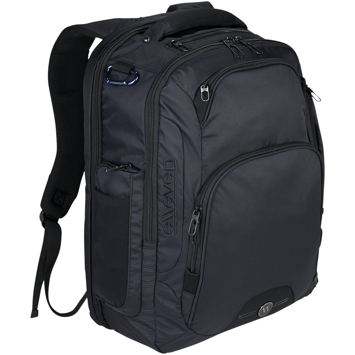 Solid Black - Side - Elleven Rutter 17in Computer Backpack