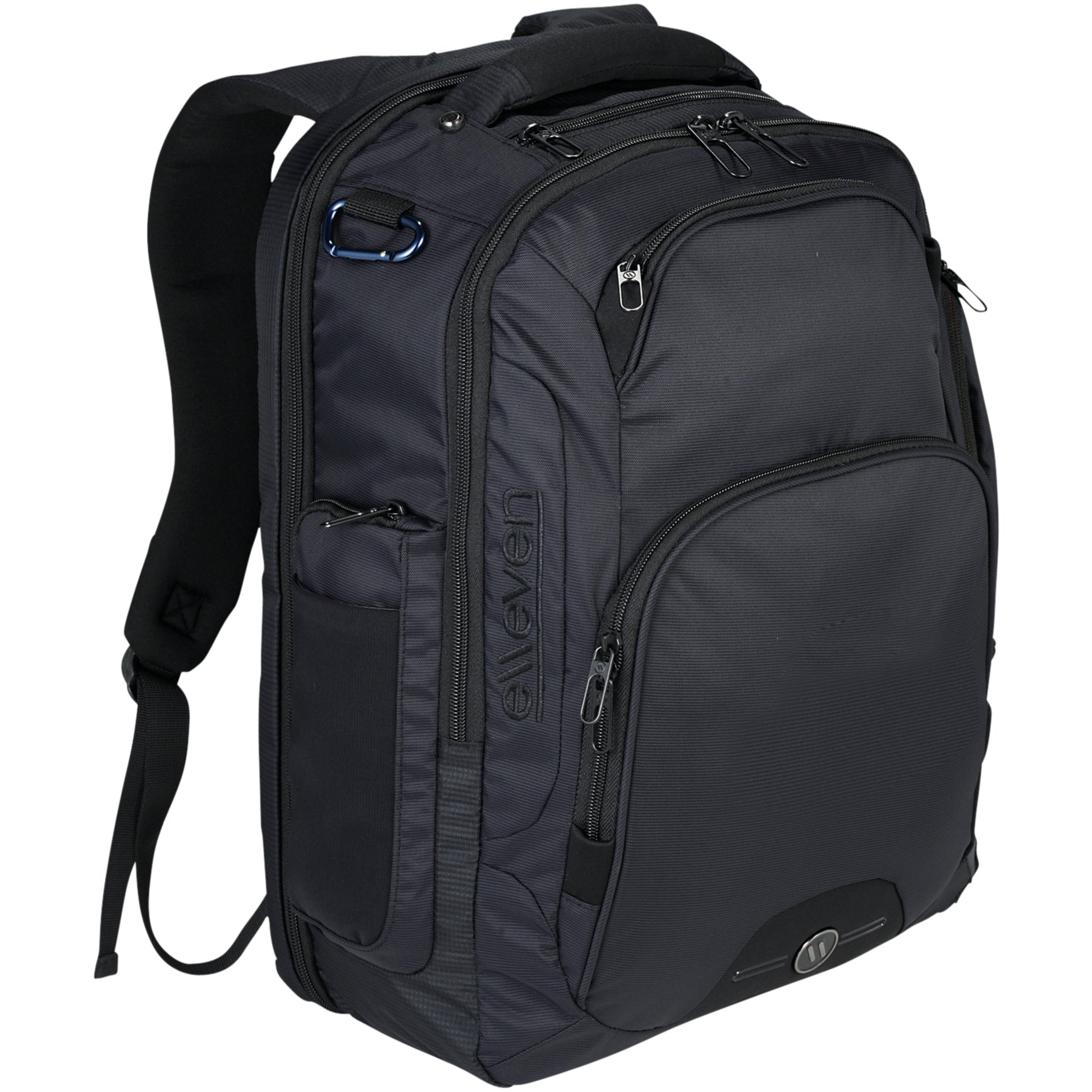Solid Black - Side - Elleven Rutter 17in Computer Backpack