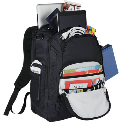 Solid Black - Close up - Elleven Rutter 17in Computer Backpack