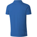 Sky Blue - Back - Slazenger Mens Hacker Short Sleeve Polo