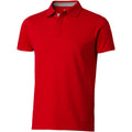 Red - Front - Slazenger Mens Hacker Short Sleeve Polo