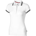 White - Front - Slazenger Womens-Ladies Deuce Short Sleeve Polo