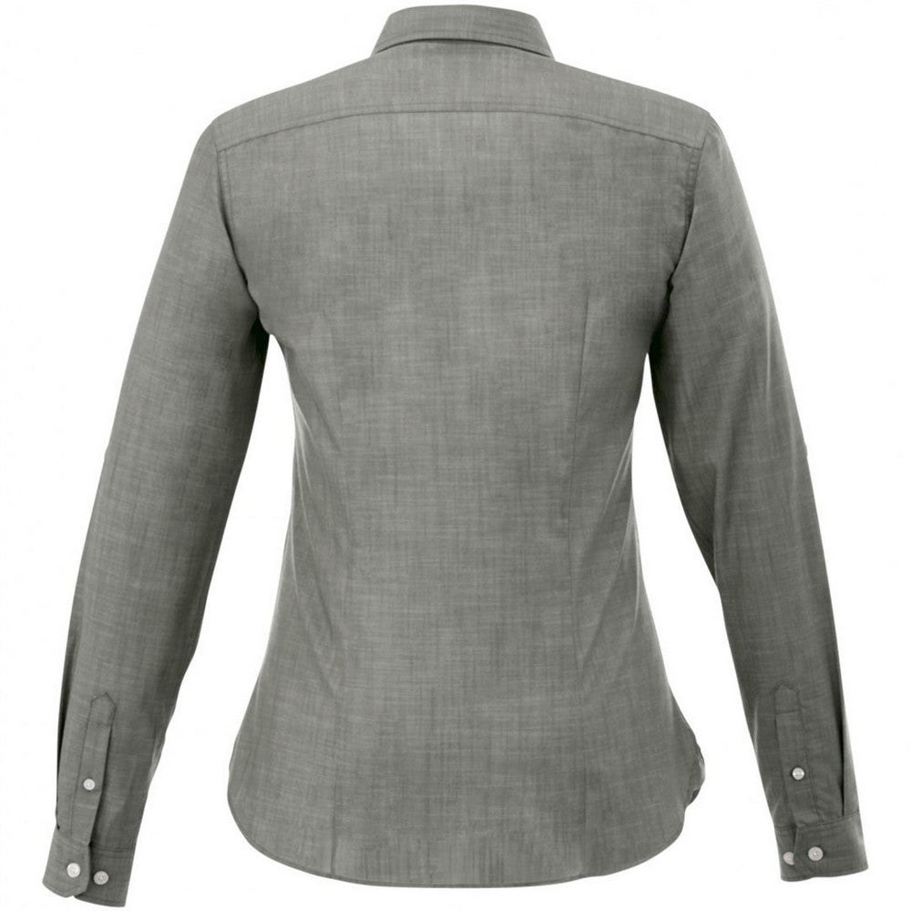 Army Green - Back - Slazenger Lucky Ladies Long Sleeve Shirt