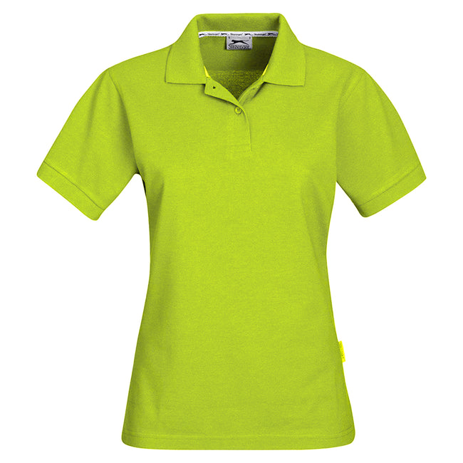 Apple Green - Front - Slazenger Womens-Ladies Forehand Short Sleeve Polo