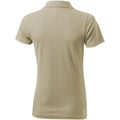 Khaki - Back - Elevate Seller Short Sleeve Ladies Polo