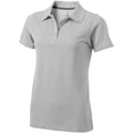Grey Melange - Front - Elevate Seller Short Sleeve Ladies Polo