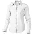 White - Front - Elevate Hamilton Long Sleeve Ladies Shirt