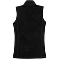 Solid Black - Back - Elevate Womens-Ladies Tyndall Micro Fleece Bodywarmer