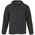 Heather Smoke - Front - Slazenger Mens Hutch Insulated Hybrid Jacket