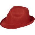 Red - Front - Bullet Unisex Trilby Hat