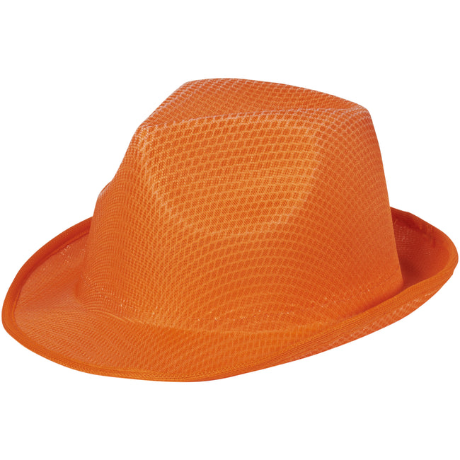 Orange - Front - Bullet Unisex Trilby Hat