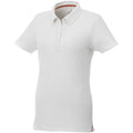 White - Front - Elevate Womens-Ladies Atkinson Polo