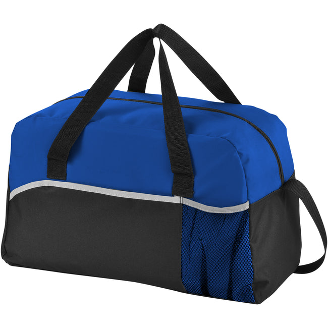 Solid Black-Royal Blue - Front - Bullet The Energy Duffel Bag (Pack Of 2)