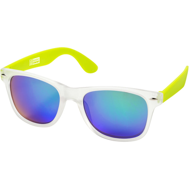 Lime-Transparent - Front - US Basic California Sunglasses (Pack of 2)