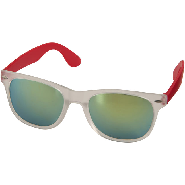 Red - Front - Bullet Sun Ray Sunglasses - Mirror (Pack of 2)