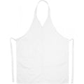 White - Back - Bullet Verona V Neck Apron