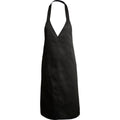 Solid Black - Front - Bullet Verona V Neck Apron