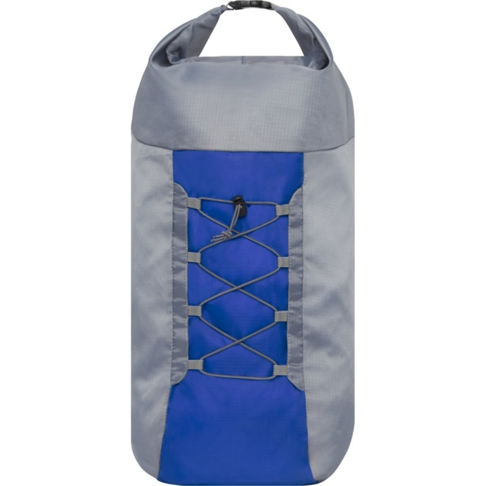 Grey-Royal Blue - Front - Bullet Blaze Foldable Backpack