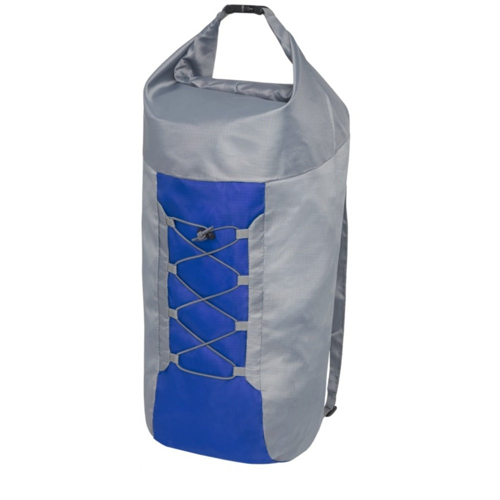 Grey-Royal Blue - Side - Bullet Blaze Foldable Backpack