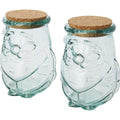 Clear - Front - Authentic Airoel Santa Claus Decorative Jar Set (Pack of 2)