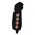 Black - Side - Marvel Avengers Boys Sleeve Patches Pullover Hoodie