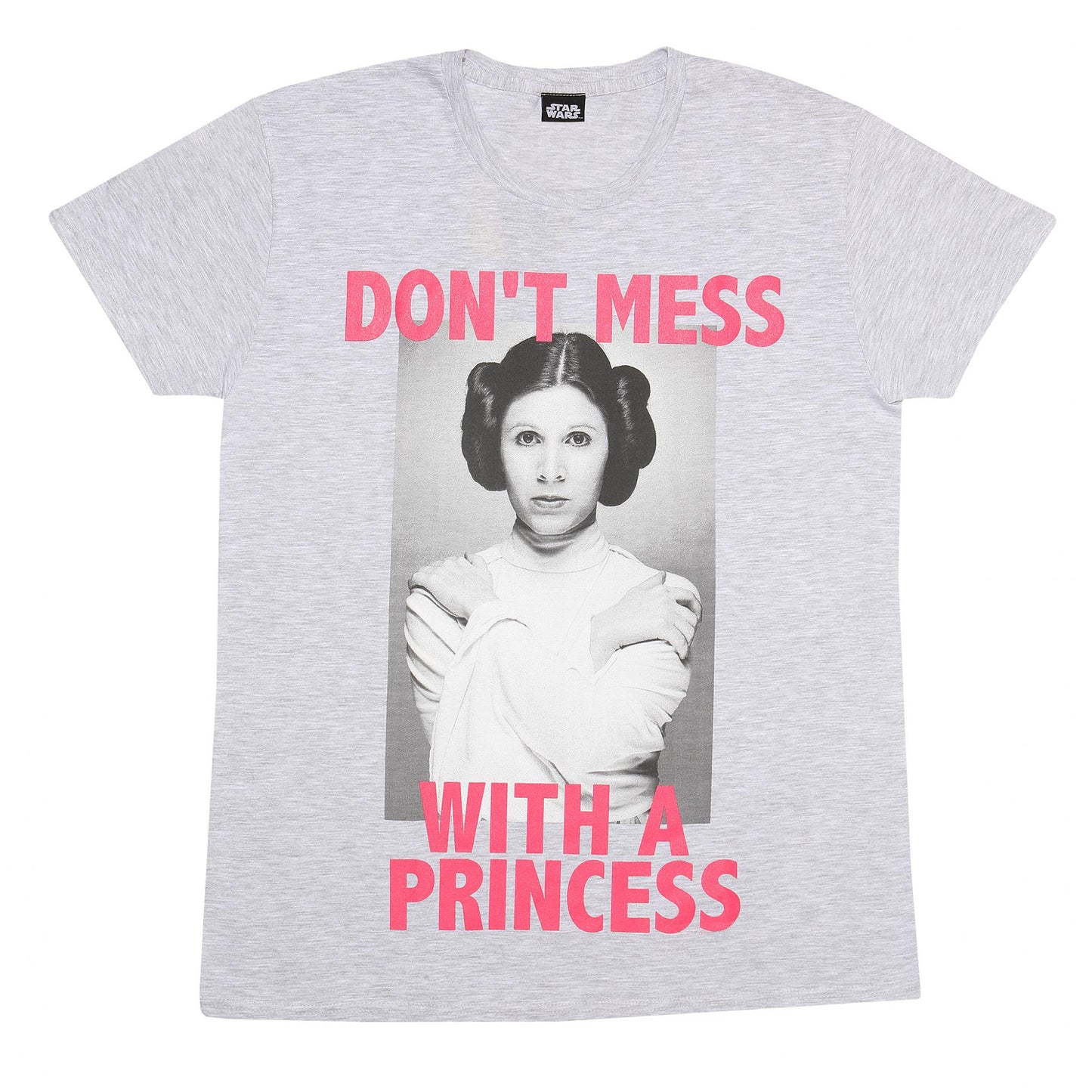 Grey Heather - Front - Star Wars Womens-Ladies Princess Leia Boyfriend T-Shirt