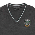 Charcoal - Back - Harry Potter Girls Slytherin House Knitted Jumper