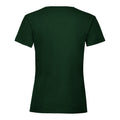 Forest Green - Back - Justice League Womens-Ladies Green Lantern Distressed Logo Boyfriend T-Shirt