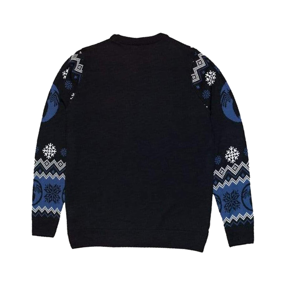 Black-Blue-White - Back - Venom Mens Knitted Christmas Jumper
