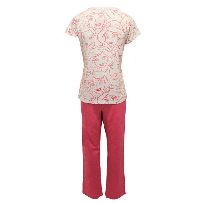 White-Pink - Back - Disney Princess Womens-Ladies It´s A Thing Pyjama Set