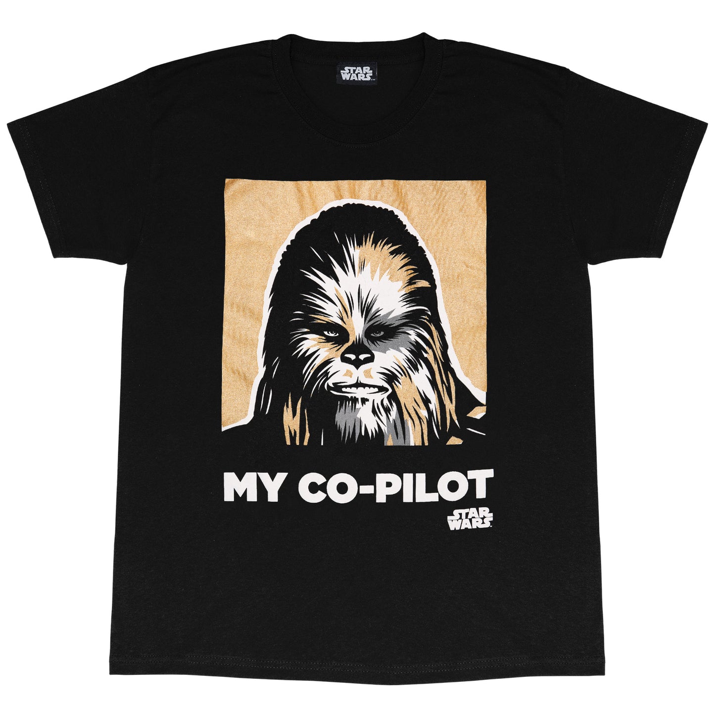 Black - Front - Star Wars Womens-Ladies My Co-Pilot Chewbacca Boyfriend T-Shirt