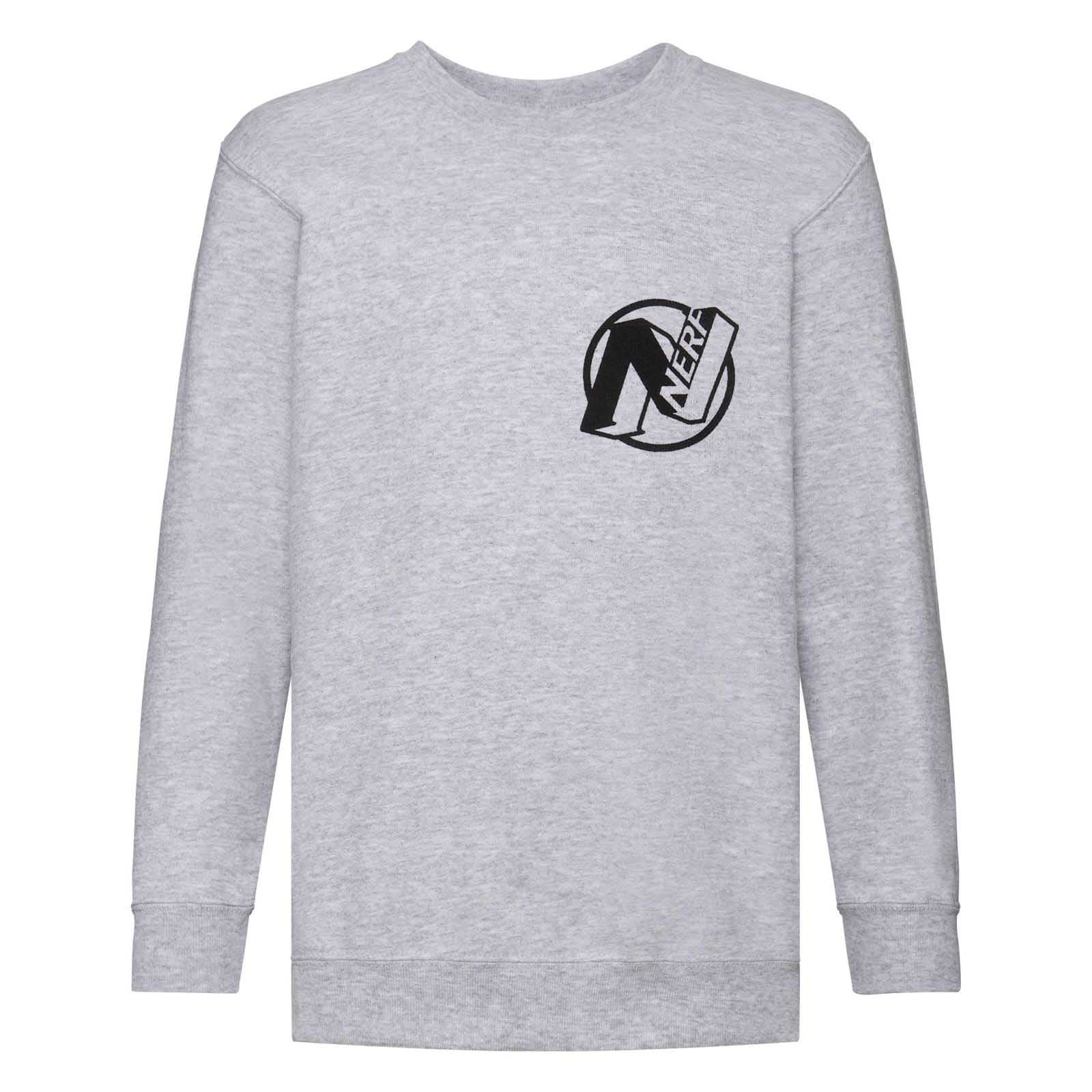Grey Heather - Front - Nerf Boys Win Like A Pro Sweatshirt