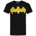 Black - Front - Batman Mens Bat Sign Logo T-Shirt