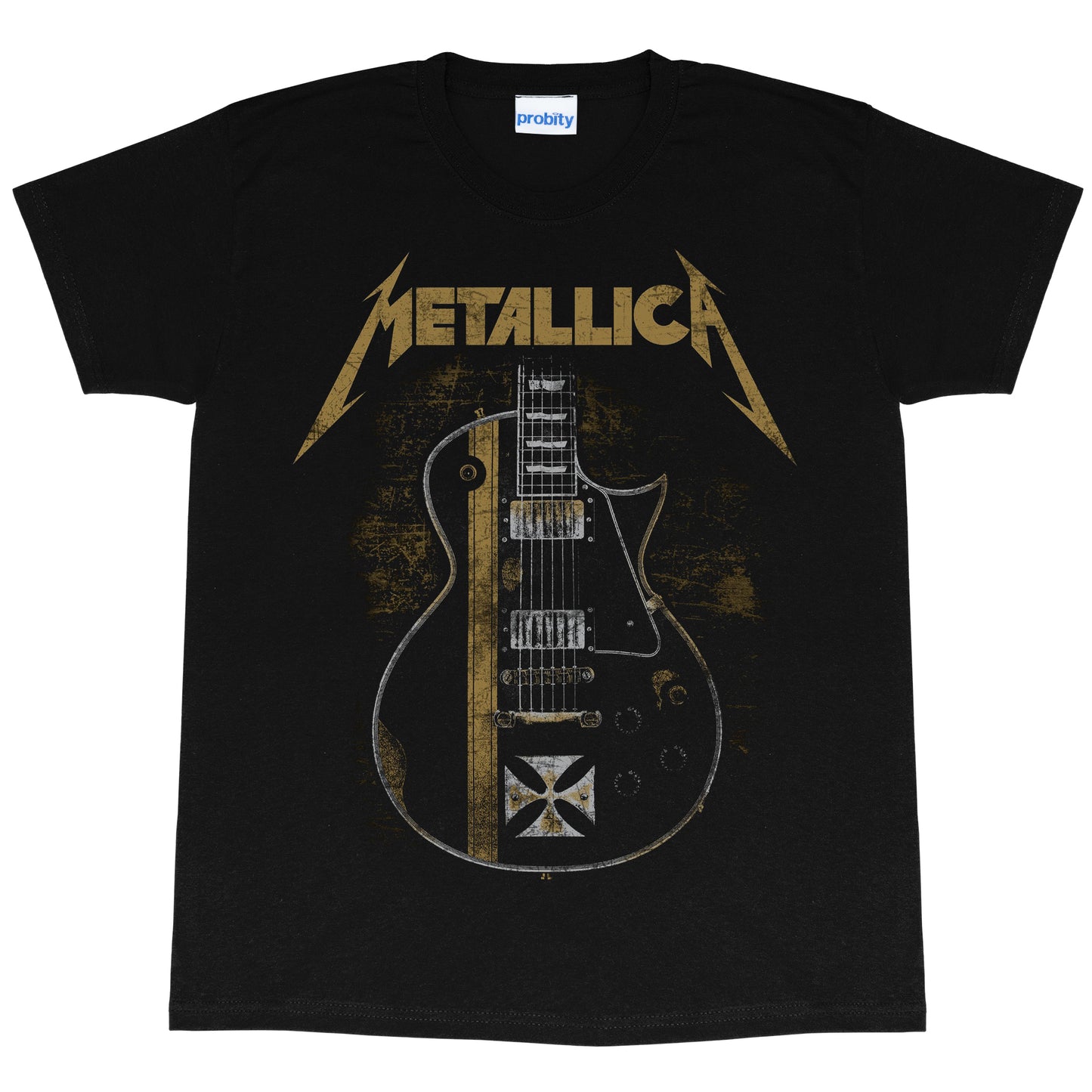 Black - Front - Metallica Womens-Ladies Hetfield Guitar Boyfriend T-Shirt