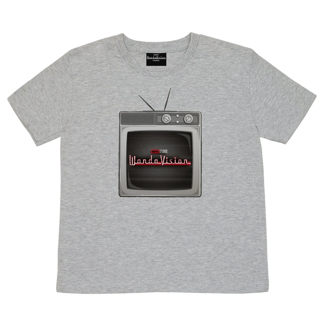 Heather Grey - Side - WandaVision Boys TV T-Shirt