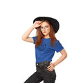 Royal Blue - Back - WandaVision Womens-Ladies Logo Boyfriend T-Shirt