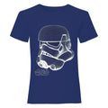 Navy - Front - Star Wars Boys Stormtrooper Wireframe T-Shirt
