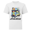 White - Front - Star Wars Boys Camo Stormtrooper Helmet T-Shirt